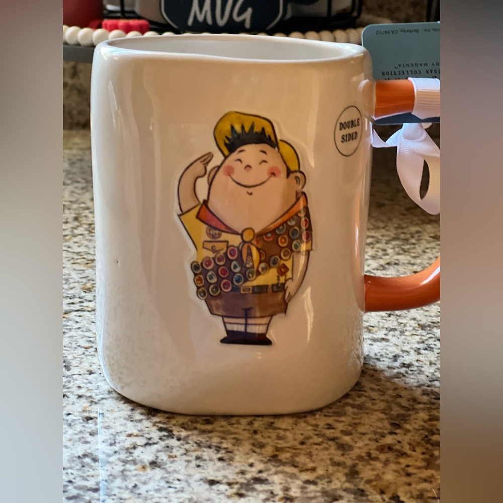 Rae Dunn Disney Up Russell Character Mug with Orange Handle